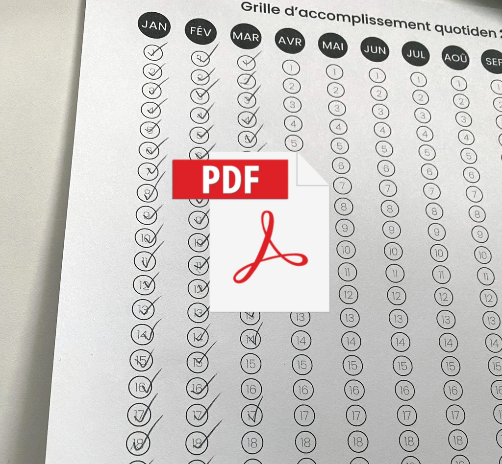 Grille d'accomplissement (Gratuit)