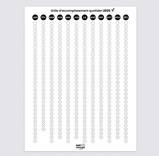 Grille d'accomplissement (PDF Gratuit)